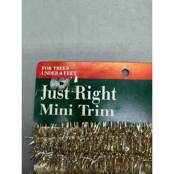 Just Right Mini Trim Tinsel Garland For Trees Under 4 Feet By VELVETOUCH - Picture 2 of 7